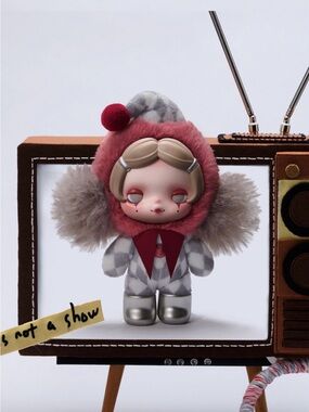POP MART SKULLPANDA Off Mode Series Plush Doll Pendant - Mask Off